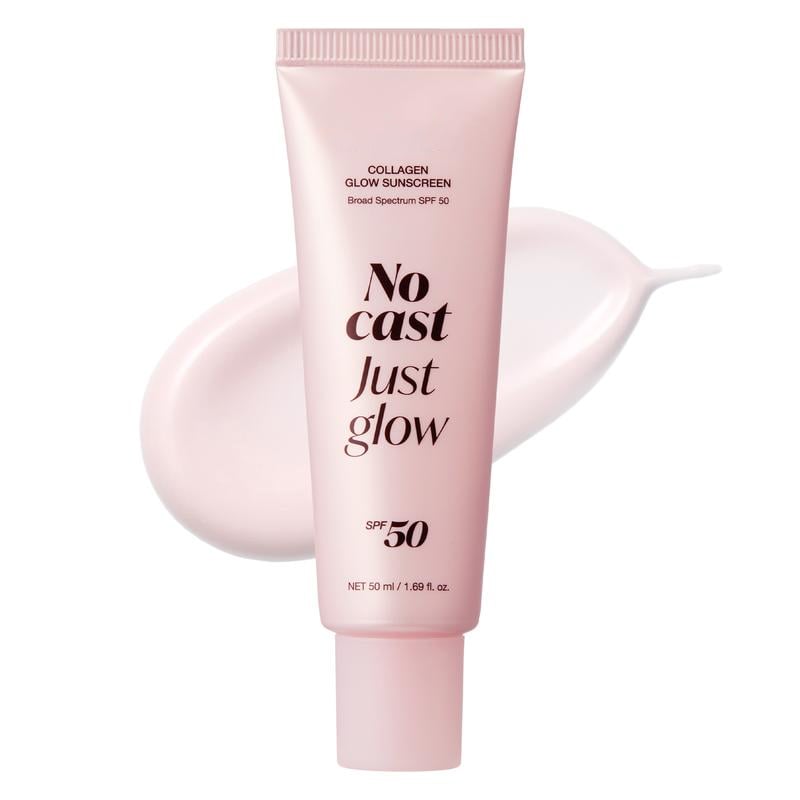 No White Cast Collagen Sunscreen SPF 50 – Hydrating, Non-Sticky Facial Sunscreen with Peptides & Centella for Natural Radiance