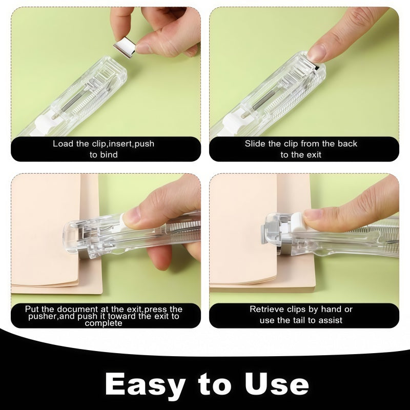 Portable Binder Clip Stapler