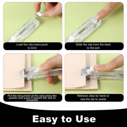 Portable Binder Clip Stapler