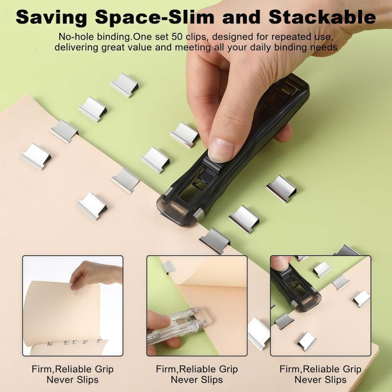 Portable Binder Clip Stapler